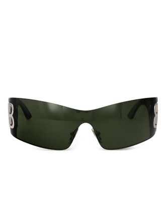Balenciaga logo sunglasses - women - Nylon - 99 - Green