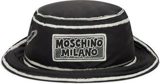 Moschino Hat with contrasting details - male - Moschino - Accessories - Black - M - Accessories