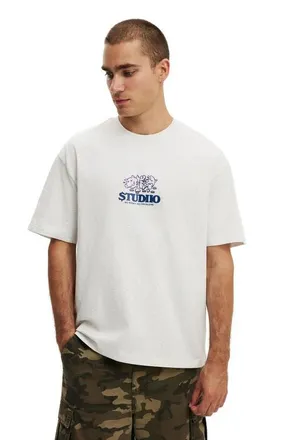 Cotton On Mens Everyday Fit Graphic T-Shirt in White Marle No Problems at Nordstrom, Size Large