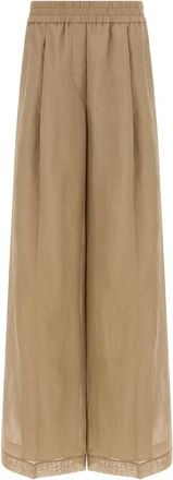 Brunello Cucinelli Beige Loose Track pants