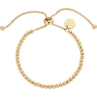 Adornia 18K Gold Plated Beaded Slider Bracelet at Nordstrom Rack