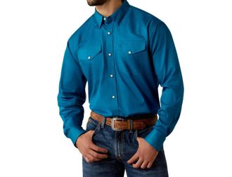 Ariat Mens Casual Series Shirt In Blue
