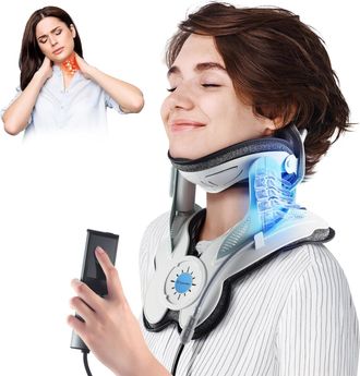 OEM Dispositivo Di Trazione Cervicale Elettrico Con Pompa Ad Aria, 8 Cuscini DAria Integrati E 3 Livelli Di Trazione, Espansore Cervicale Migliorato Per U