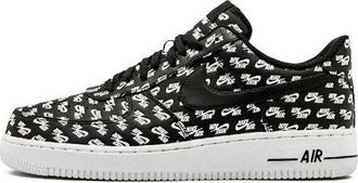 Nike Air Force 1 Low 07 QS All Over Logo Black AH8462-001