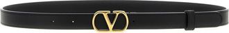 Valentino Garavani Black VLogo Signature Belt