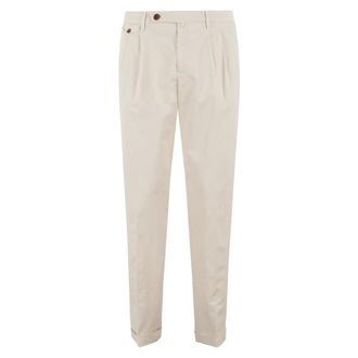 BRIGLIA 1949 Heren, Broeken, Wit, Maat: 3XL Katoen