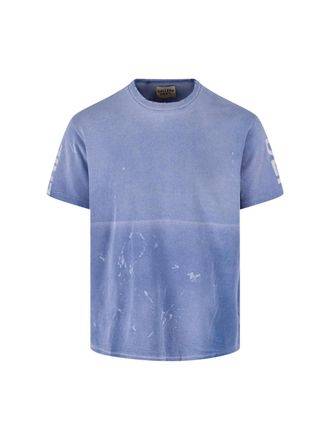 Gallery Dept. Cropped Short-Sleeved T-Shirt With Distressed Vintage Finish