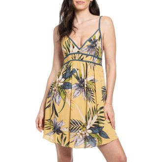 Midnight Bakery Yoryu Crinkle Chemise in Yellow at Nordstrom Rack, Size X-Large