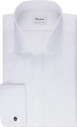 Stenstr&ouml;ms Wit Smokingoverhemd Slimline Superior Twill - Heren - Casual Overhemden - Wit - 4XL - Katoen - Overhemden