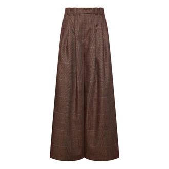 Marella Pantalones anchos Mllverbena - Trousers - Mujer - Marr&oacute;n - 2XS