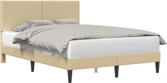 vidaXL Estructura De Cama Verde Claro Gris 120 X 190 Cm Tela De Pana Vidaxl