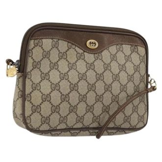 Gucci Pre-owned Cross Body Bags, female, Beige, Size: ONE SIZE Pre-owned Vintage GG Shoulder Bag