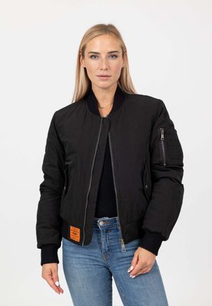 Bombers Original Bomberjacke BOMBERS ORIGINAL Bombers Original Bomberjacke Original-W, Damen, Gr. M, schwarz, Obermaterial: 100% Polyester PES., Jacken Bomberjacke