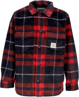 Carhartt Work in Progress Geruit Fleece Overhemd met Zakken - Heren - Casual Overhemden - Veelkleurig - L - Polyester - Overhemden