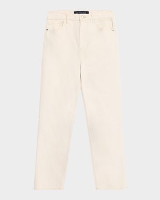 Veronica Beard Leah Mid-Rise Straight Jeans