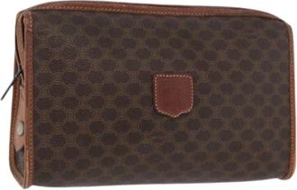 Celine Pre-owned Clutches, female, Brown, Size: ONE SIZE Pre-owned Vintage Plastic Clutch