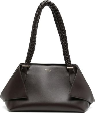 Ferragamo Borsa a spalla in pelle - Marrone