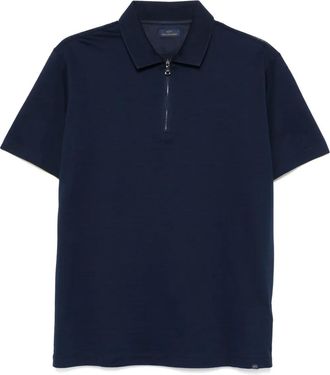 Paul & Shark Polo in cotone con ricamo logo - Blu