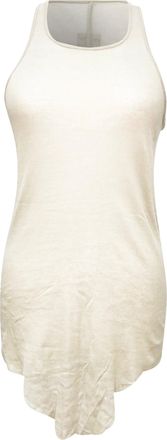 Rick Owens Tank Top in Grey Cotton