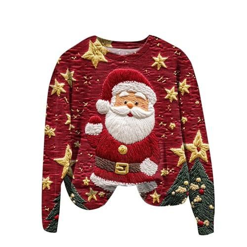 Generic 2025 Sweat De Noel Femme Pull Noel Rigolo Imprimé Hiver Pull Noël Femme Drole Pullover De Noël Femmes Moche Ugly Pulls Noels Rigolo Sweat Polaire Femm Dès 11,45 € - Sur
