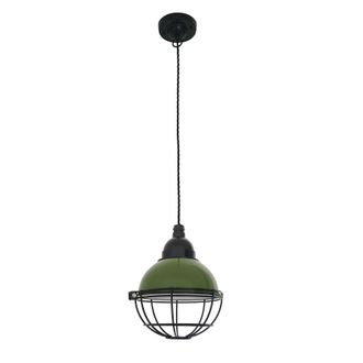 Netlighting Claire 1 Light Dome Ceiling Pendant Green E27