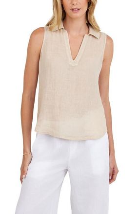 Bella Dahl Sleeveless Linen Top in Linen Sand at Nordstrom, Size X-Small