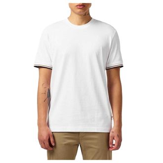 HUGO BOSS Heren Hbb Thompson 04 Premium Katoen Regular T-Shirt (Wit)