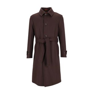 Barena Paramar Coat - male - Barena Venezia - Belted Coats - Brown - XL - Coats