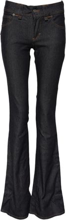 John Galliano Mid Waist Cotton Wide Leg Womens Jeans