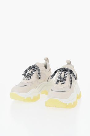 Prada Platform Suede Sneakers with Velcro Detail Prada