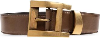 Versace Leren Riem 4 cm - Heren - Riemen - Bruin - 100 CM - Leer - Accessoires