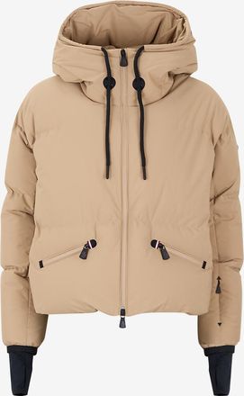 Moncler Kurze Daunenjacke aus technischem Gewebe mit Stehkragen Allesaz
