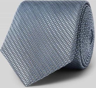 Willen Krawattenfabrik Krawatte aus Seide mit Strukturmuster (7,5 cm) in Blau, Gr&ouml;&szlig;e 1