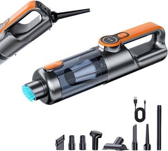 OEM Aspiradora Port&aacute;til Inal&aacute;mbrica Coche, Bomba 2 1 17000 Pa, Recargable Mediante Usb Tipo C, Coche Limpieza Pelo Potente Compacta (naranja)