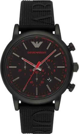 Emporio Armani Ar 11024 Chronograaf Horloge - Heren - Horloges - Zwart - ONE Size - Accessoires