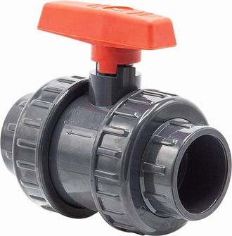 OEM Valvola A Sfera In Pvc 50 Mm 1 1/2 Pollice I Tipo Ak I Per Manicotti Adesivi E Raccordi I Valvola Di Intercettazione A 2 Vie I Raccordo In Pvc I Valvo