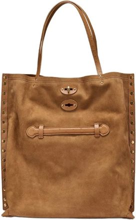 Zanellato Tassen, Dames, Bruin, ONE Size, Leer, A spasso Tote Bag