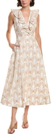 Milly Milly Poplin Foliage Dress