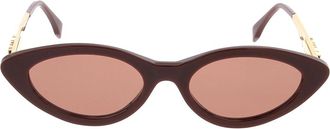 Fendi Zonnebrillen - Dames - Zonnebrillen - Geel - ONE Size - Accessoires