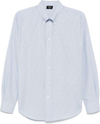 Fendi Camicia in cotone - Blu