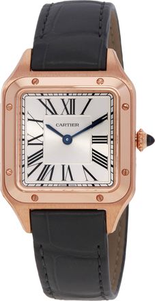 Cartier Santos-Dumont Quartz Silver Dial Watch WGSA0117