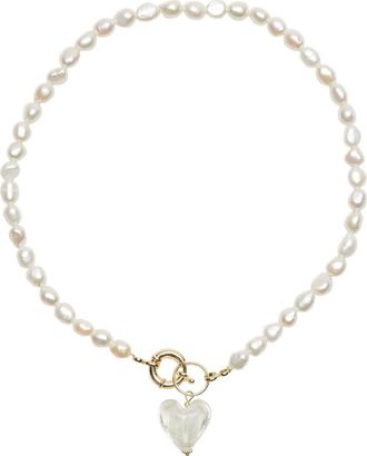 Petit Moments Lisa Freshwater Pearl Necklace in White at Nordstrom