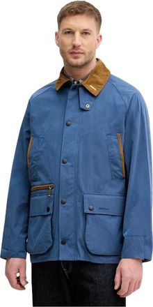 Barbour Jassen, Heren, Blauw, M, Katoen, Bedale Jacket