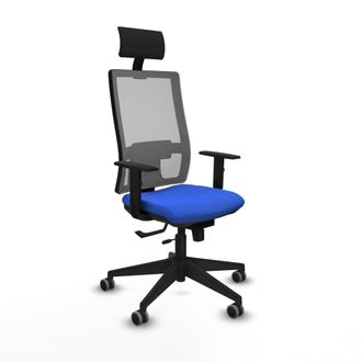Piqueras y Crespo Silla De Oficina Con Cabecero Piqueras Y Crespo 1d066g1 Azul