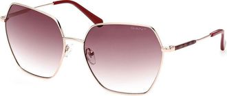 GANT GA8089 28F Womens Sunglasses Gold Size 63