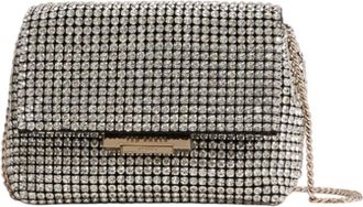 Ted Baker Gliters Crystal Mini Cross Body Bag Evening Bag Silver