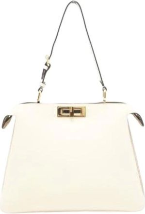 Fendi Pre-owned Handbags, female, White, Size: ONE SIZE Pre-owned Vintage Handbag