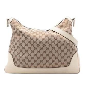 Gucci Pre-owned Shoulder Bags, female, Beige, Size: ONE SIZE Pre-owned Diana Satchel
