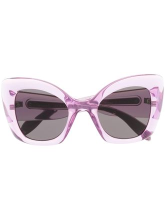 Alexander McQueen Eyewear Occhiali da sole cat-eye - Viola
