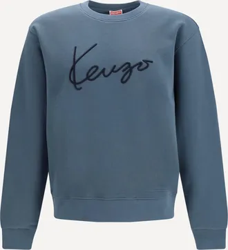 Kenzo Felpa in cotone ricamata Kenzo Signature Man XL